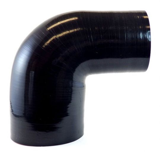 4"-3" 90 Degree silicone Bend (Black)