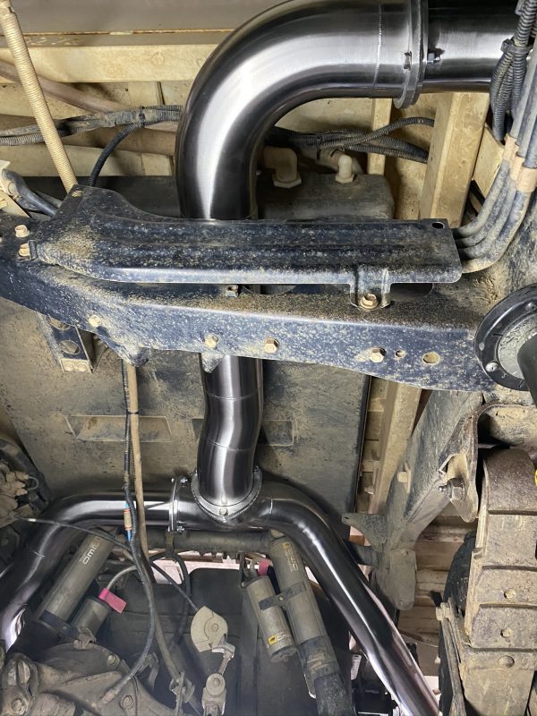 Fatz VDJ79 Series Pre-DPF (Dual Fuel Tank) Turbo Back 4" Exhaust. - Image 8