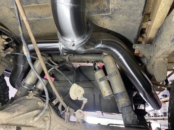 Fatz VDJ79 Series Pre-DPF (Dual Fuel Tank) Turbo Back 4" Exhaust. - Image 9