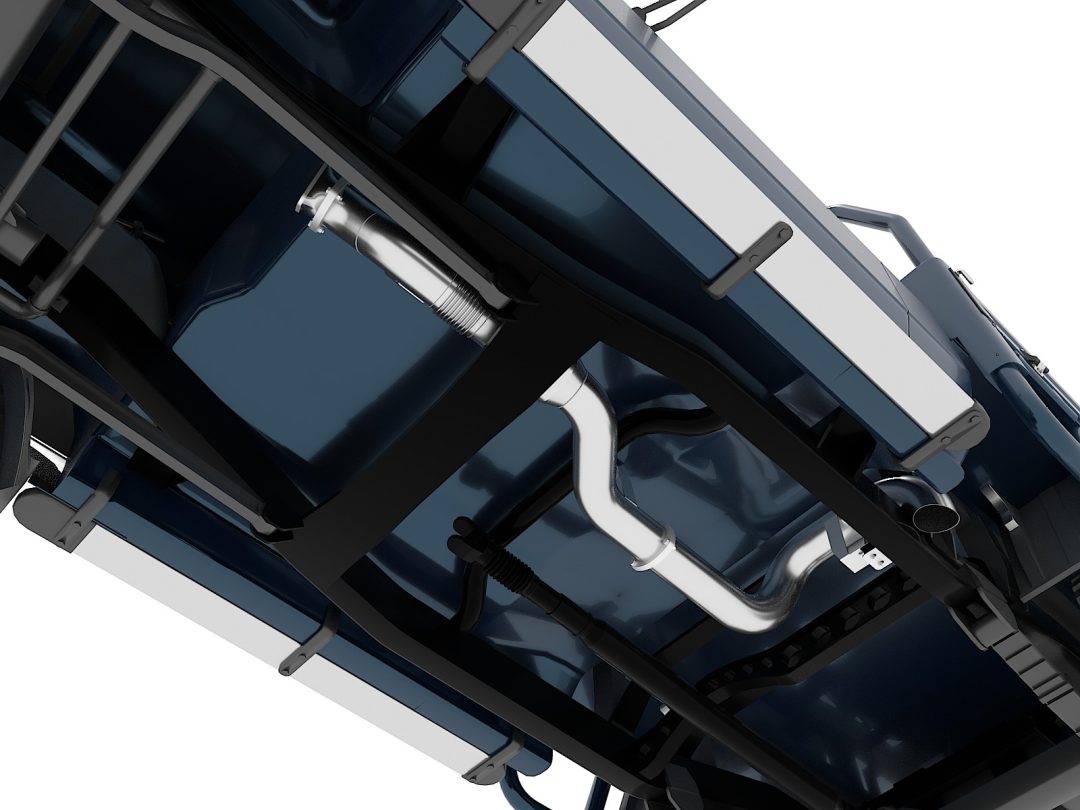 Fatz VDJ79 Turbo Back Single Cab, Single Tank Side Exit Exhaust. - Image 3