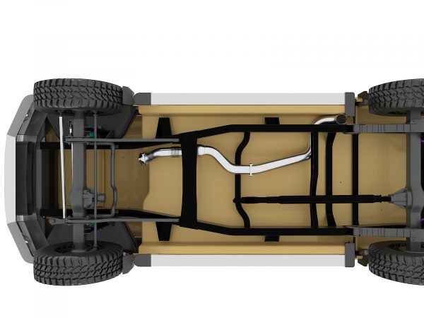 VDJ79 Dual Cab Single Tank Side Exit exhaust