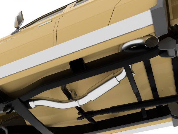 Fatz VDJ79 Turbo Back, Dual Cab, Single Tank, 4" Side Exit exhaust - Image 6