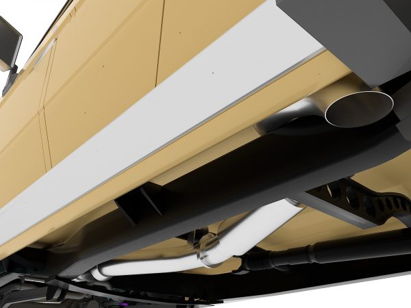 Fatz VDJ79 Turbo Back, Dual Cab, Single Tank, 4" Side Exit exhaust - Image 7
