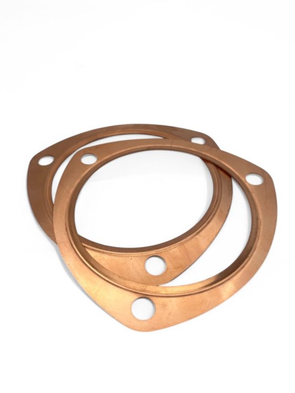 3 Bolt 4" Annealed Copper Exhaust Gasket - Image 2
